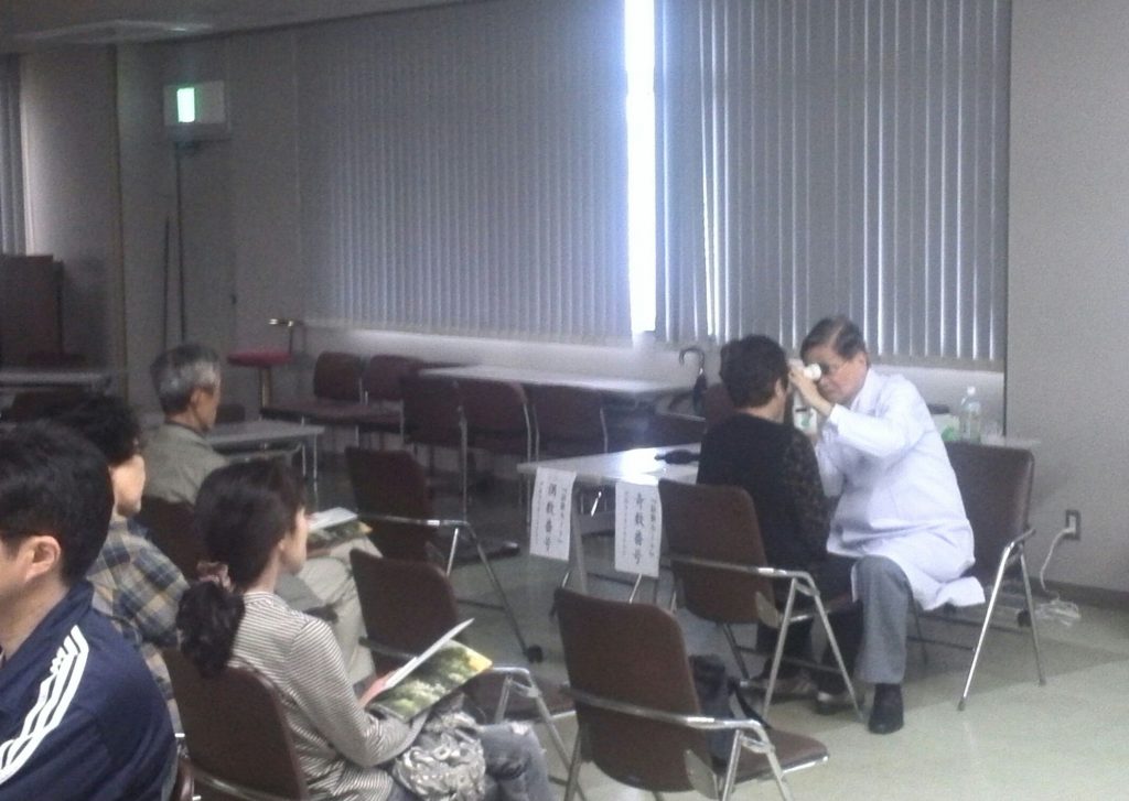 戸田ライオンズクラブ主催の目の無料検診に参加しました